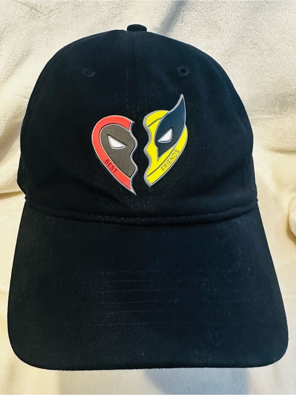 Deadpool and Wolverine BFF Inspired Black Adjustable Baseball Cap Hat